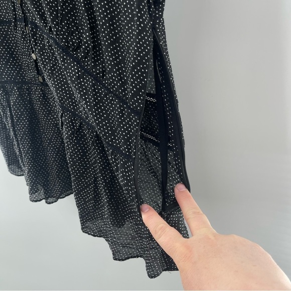 Anthologie HD in Paris Polka Dot Retro Style Button & Tie Blouse Size 8 - Picture 5 of 11
